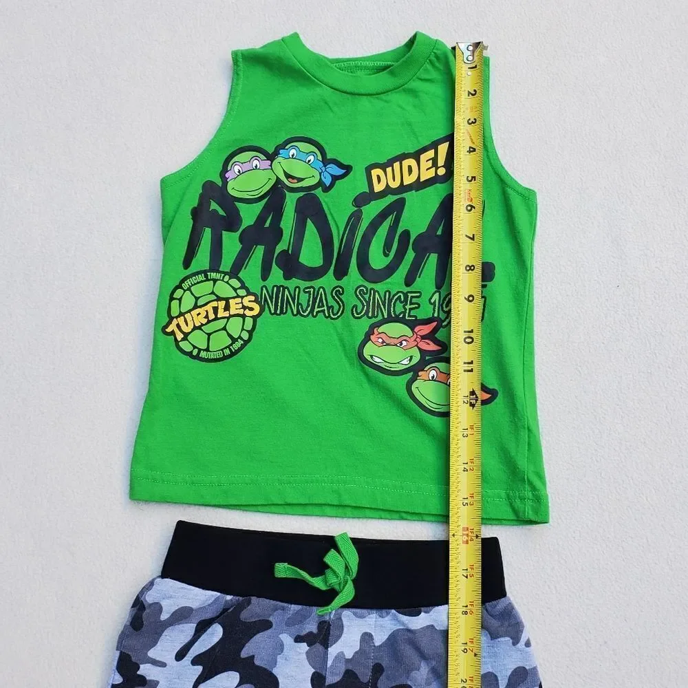Nickelodeon Ninja Turtles tank top and shorts set Size 4T